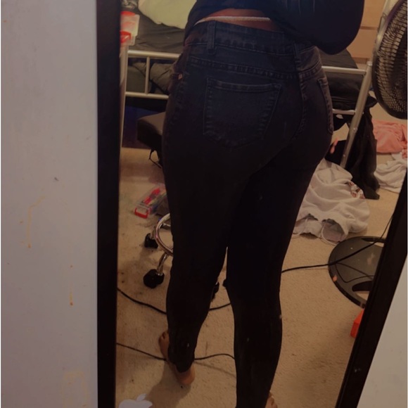 Black Ripped Jeans - Picture 2 of 3